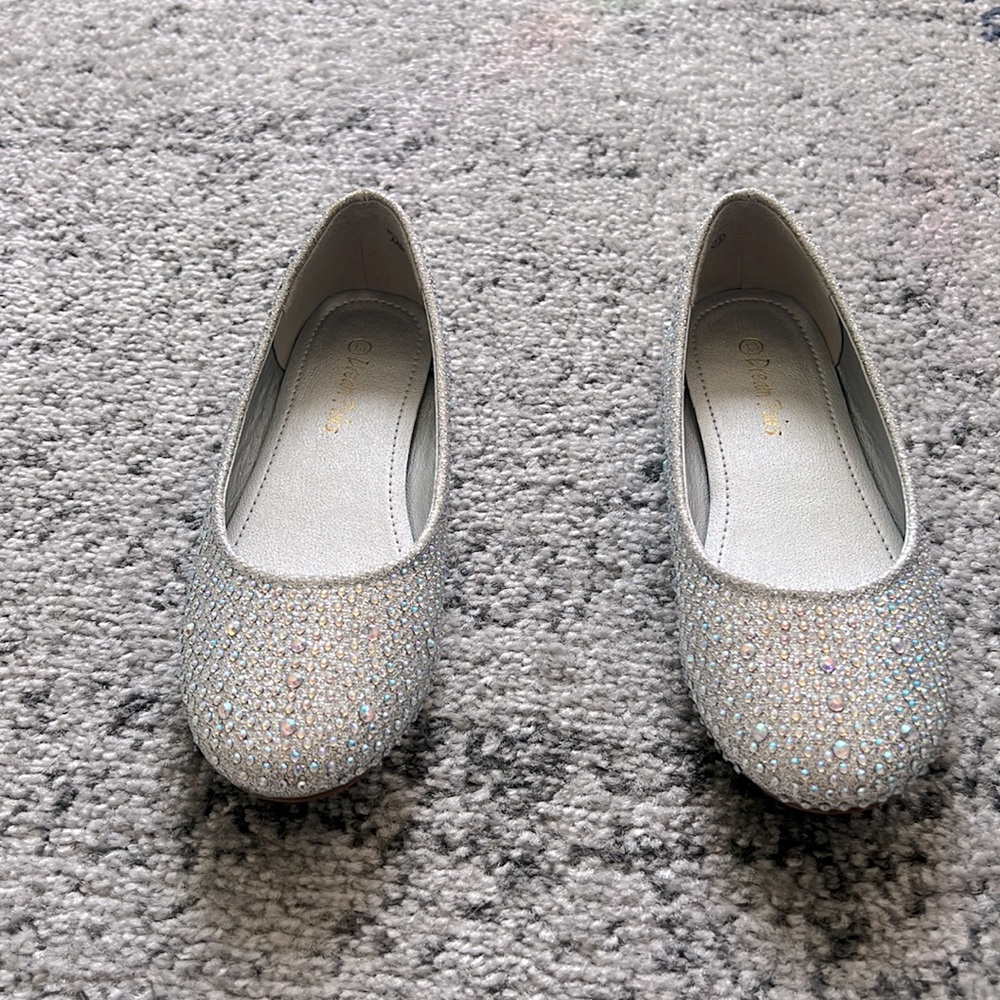 Little girls sparkly shoes size 13